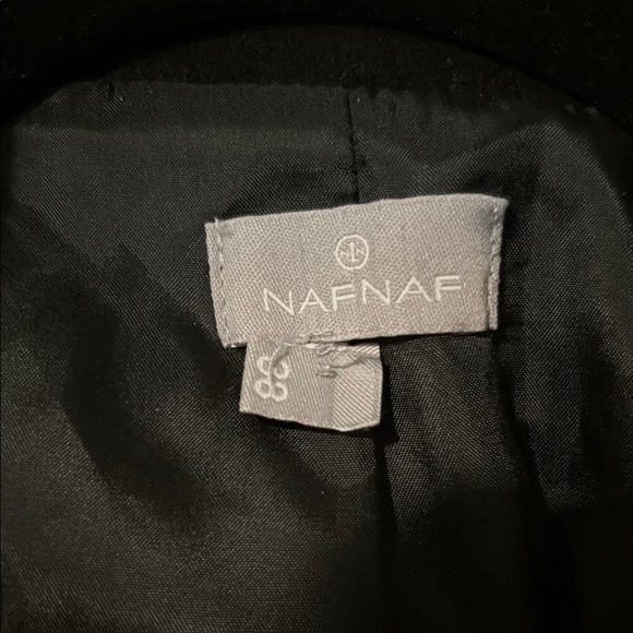 NafNaf Size 38 Floral Embroidered Black Jacket - Picture 2 of 6